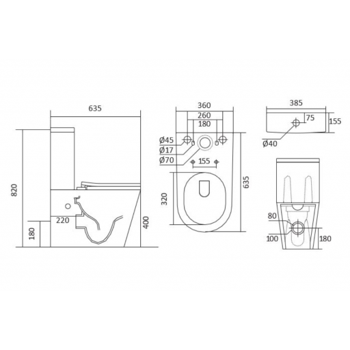 Унитаз-компакт напольный с бачком Aquatek ЛИБРА New AQ1263N-00 с сиденьем Soft Close